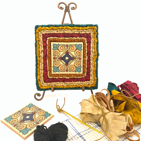 NEW! Victorian Winter Trivet Locker Hooking Kit - Color Crazy